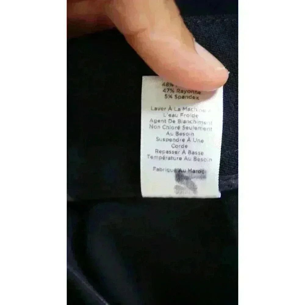 Talbots Curvy Women's Blue Straight Trouser Pants, Size 6 - Picture 14 of 14
